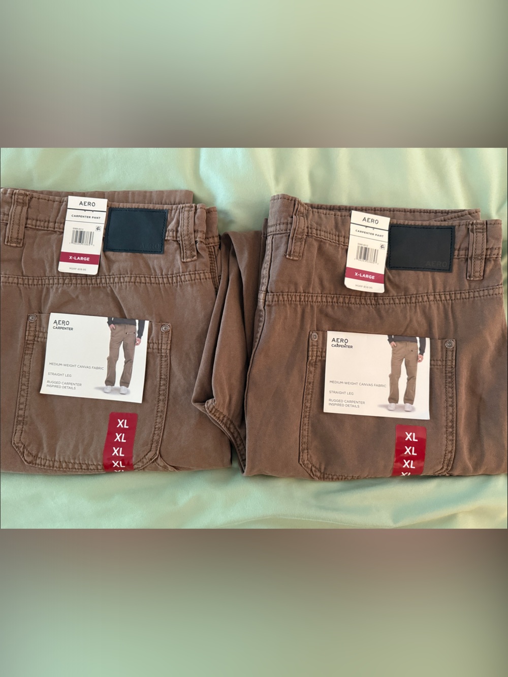Aero Collection Men’s Tan Carpenter Chinos - XL